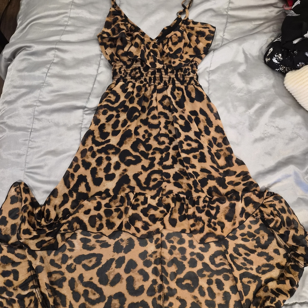 Leopard Print Maxi Sundress - Animal Print